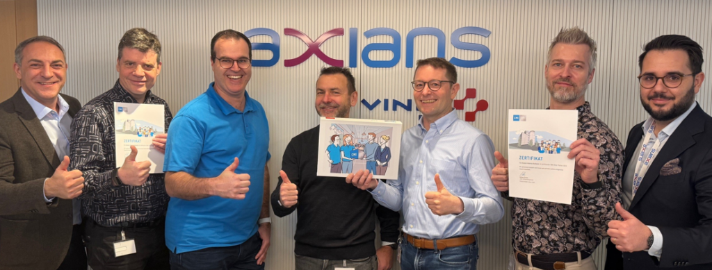 Axians Infoma CMI Urkundenübergabe Silberpartner 2025